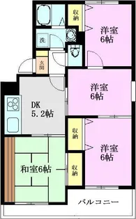 レインボーパークB【1階】の間取り