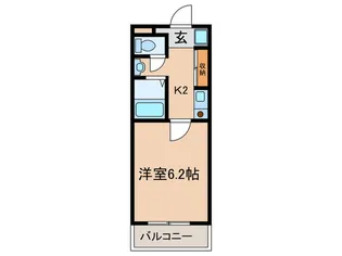 エドスプリングス東館【2階】の間取り