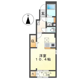 シャノアール【1階】の間取り