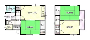 広島県広島市安佐南区緑井2【一戸建】の間取り