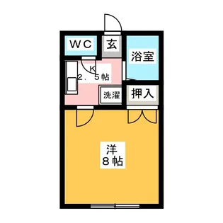 YOUコーポ池見【1階】の間取り