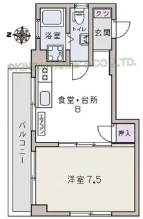 森ハイツ【4階】の間取り