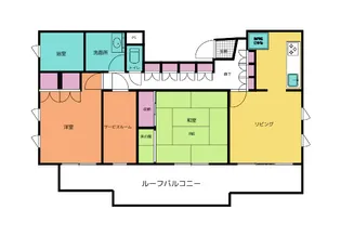 カーサマリアージュ ササキ【6階】の間取り