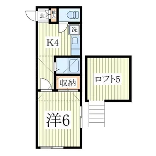 グリーンハイツマスダ【2階】の間取り