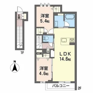 シティプラザ本町 C【2階】の間取り