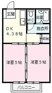 エーデルハイム I【2階】の間取り
