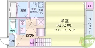 スカイトピア旭ヶ丘【2階】の間取り