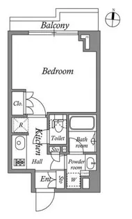 レジデンス清澄白河スクエア【5階】の間取り