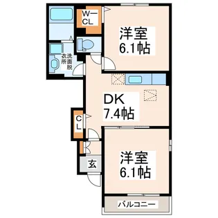 エール正林【1階】の間取り
