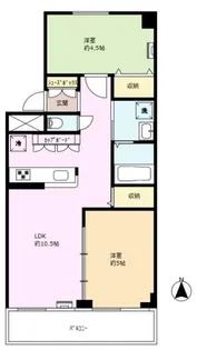朝日広尾マンション【9階】の間取り