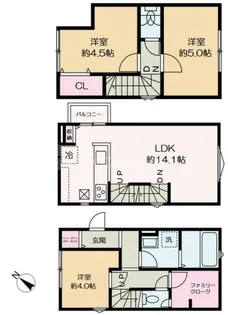 東京都練馬区旭丘1【一戸建】の間取り