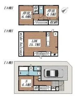 千葉県市川市大洲1【一戸建】の間取り