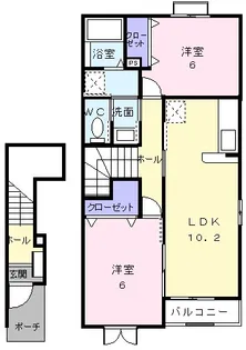 クリアネス III【2階】の間取り