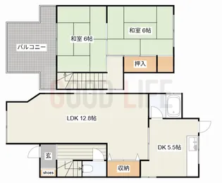 兵庫県加古川市野口町野口【一戸建】の間取り