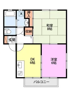 ウインディア花園【2階】の間取り