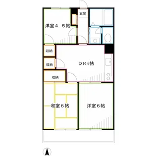 NKハイツ【1階】の間取り
