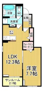 ドミール大島VI【1階】の間取り