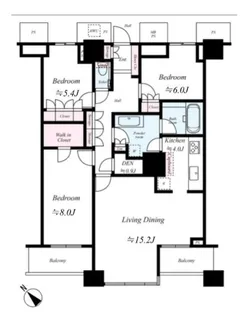 3LDKの間取り画像
