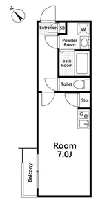 スカイウィング四つ木【2階】の間取り
