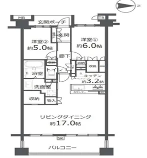 マスターヒルズ横濱【5階】の間取り
