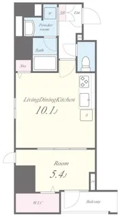 RAXA神田須田町【9階】の間取り