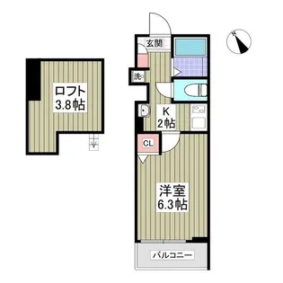 東京都葛飾区堀切5【アパート】の間取り