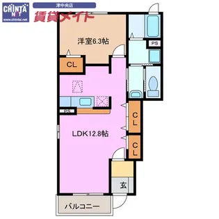 カーサ・中野 B棟【1階】の間取り