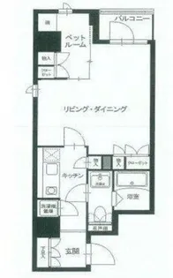 レックスガーデン神楽坂北町【1階】の間取り