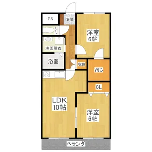 アルヴィラージュ【6階】の間取り