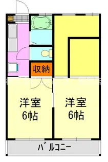 コスモスハイツ【2階】の間取り