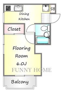サニーハイツ【2階】の間取り