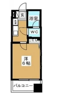 プレミアリーフ北品川【5階】の間取り