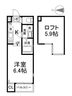 セントリュクス【1階】の間取り