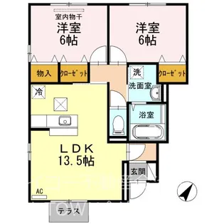 アゼリア テラス【1階】の間取り