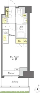 プライムメゾン森下WEST【2階】の間取り