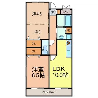 清和マンション【3階】の間取り