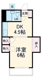 カトレアハイツ【1階】の間取り