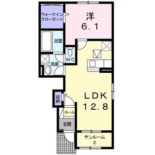 ル・プルミエ【1階】の間取り