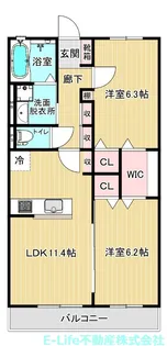ラ コリーナ大津【1階】の間取り