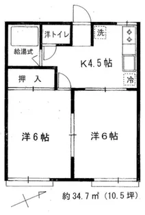サニーフォレストテラス【2階】の間取り