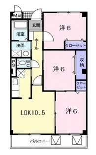 フィ-ルド夢運【2階】の間取り