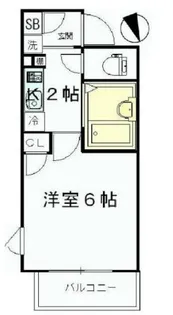 アヴァンツァーレ高輪【1階】の間取り