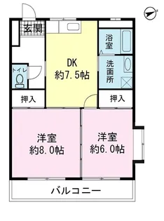 ロイヤルプラザ大岡【3階】の間取り