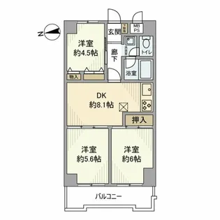 ルネ立石【3階】の間取り