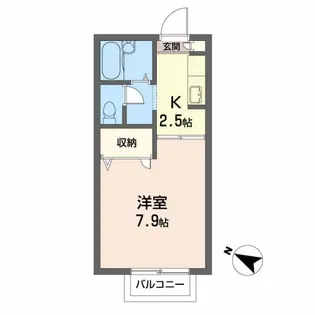 宮城県仙台市太白区南大野田【アパート】の間取り