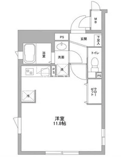 NTPRレジデンス武蔵小山WEST【2階】の間取り