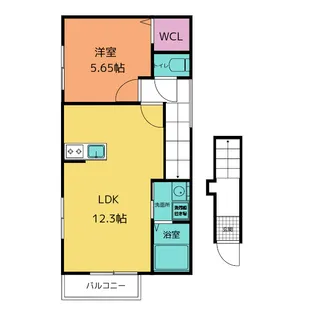 仮)小田原市小台共同住宅【2階】の間取り
