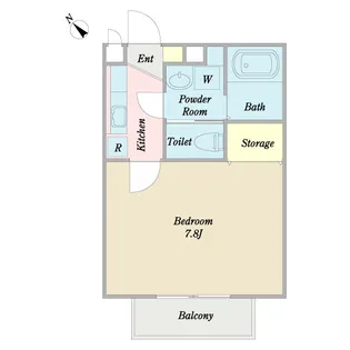 ツリーカシータ【1階】の間取り