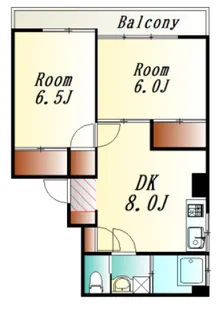 広島県広島市中区大手町3【マンション】の間取り