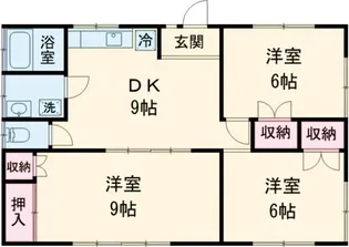 東京都稲城市東長沼【マンション】の間取り